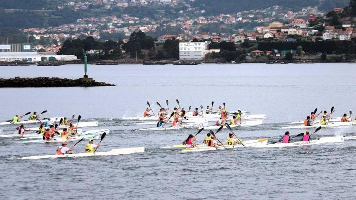 Disputa de la prueba de 6 km.