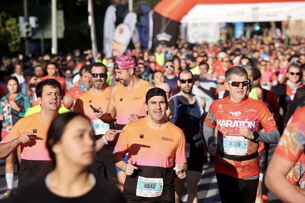 Las mejores imágenes de la TotalEnergies Maratón Murcia Costa Cálida