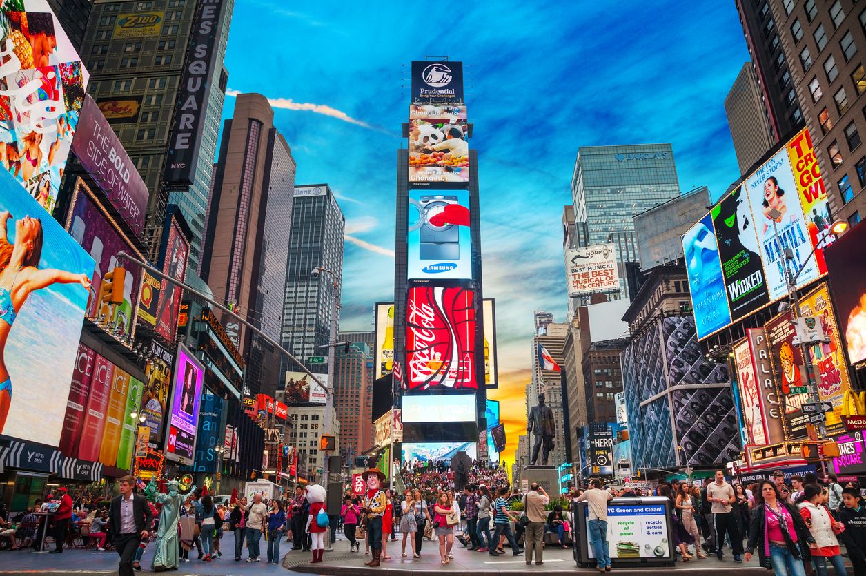 Uno de los rincones más visitados de Nueva York es Times Square.