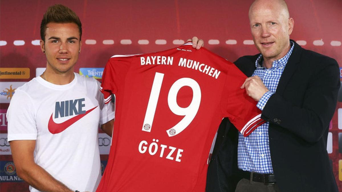 Götze fichó en 2013 por el Bayern, que pagó por él 37 millones de euros