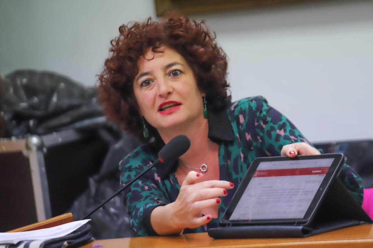 Fanny Serrano, en una intervención en un pleno ya como concejala no adscrita