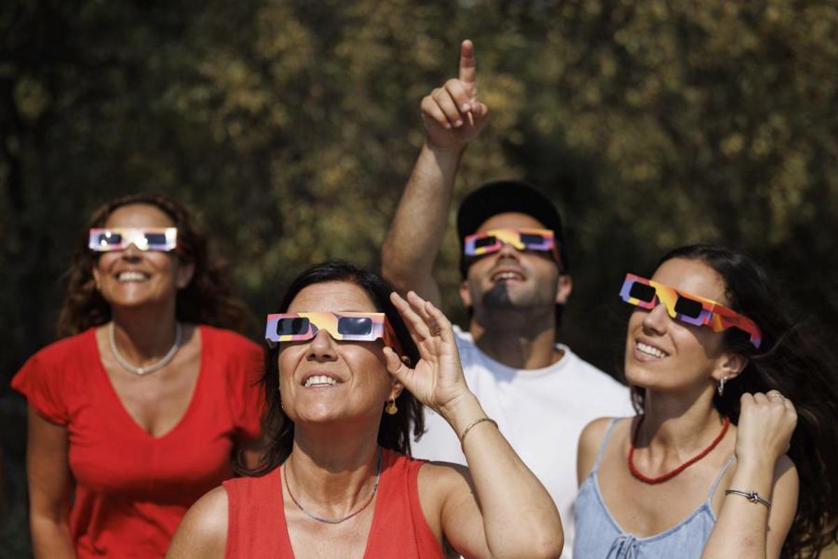 Las primeras imágenes del eclipse Las primeras imágenes del eclipse