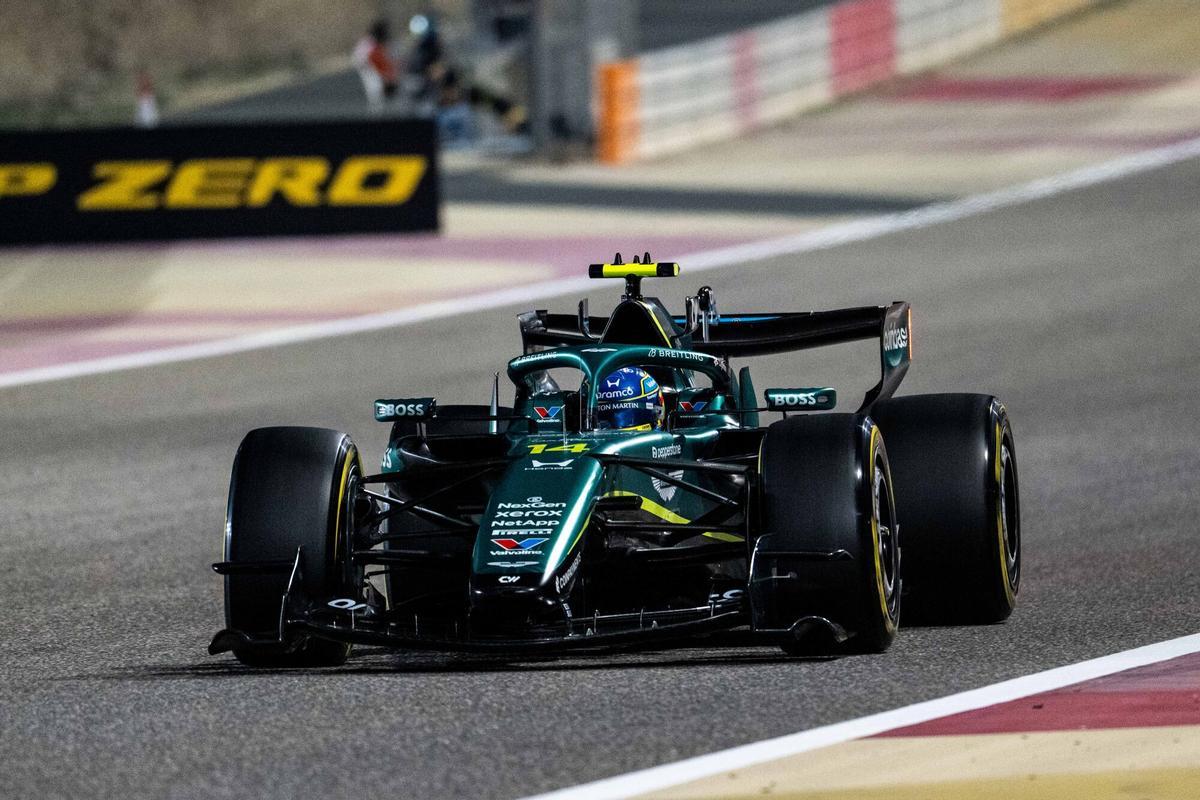 Fernando Alonso, en el circuito de Sakhir.