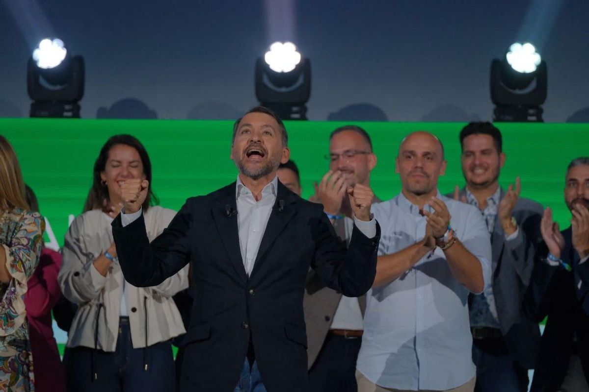 El candidato de CC a la Alcaldía de Santa Cruz de Tenerife, José Manuel Bermúdez, en la presentación de la candidatura