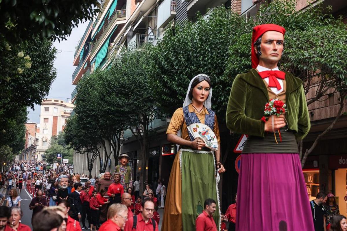 Los Gegants y los Caparrots en la Fiesta Mayor de Sant Cugat 
