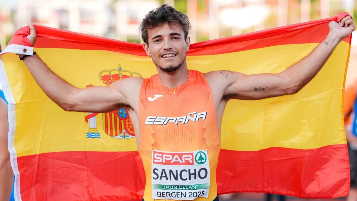 Jaime Sancho, con el bronce en los 200 metros del Campeonato de Europa de atletismo sub-23