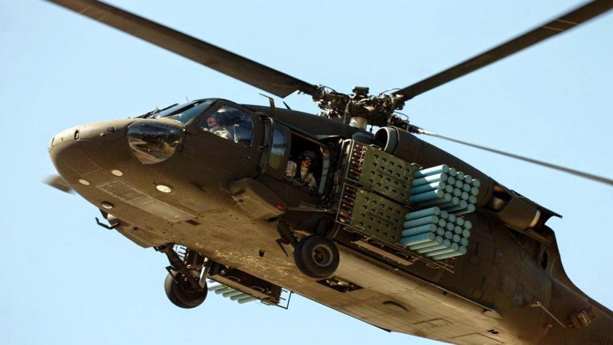 Este es el helicóptero que puede sembrar minas desde el aire