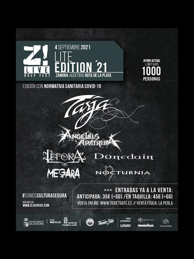Cartel oficial del Z! Live de Zamora