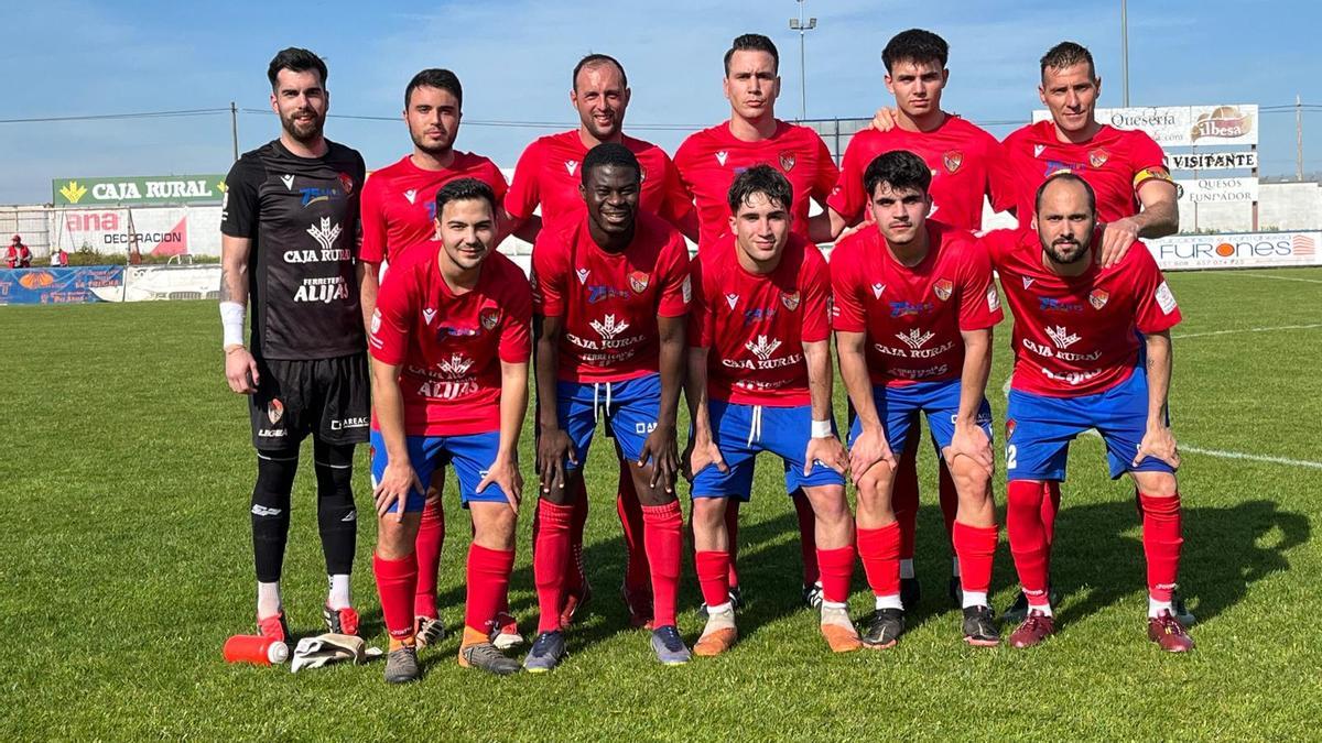 Formación del Benavente ante el Zamora CF B