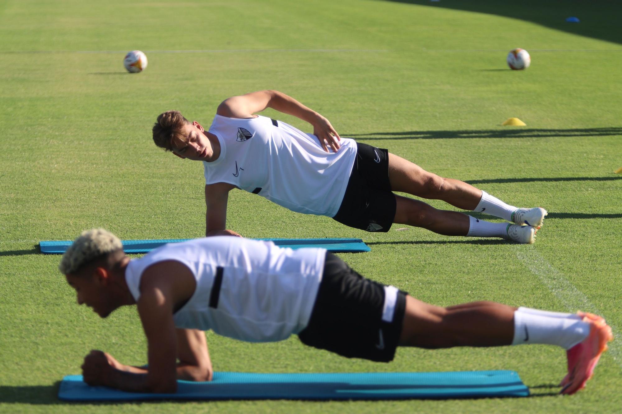 Primer entrenamiento del Málaga CF