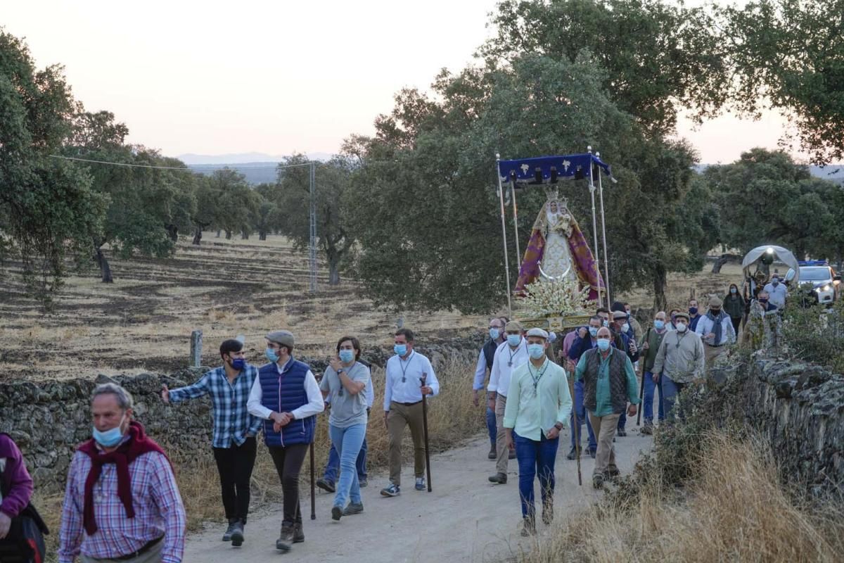 La Virgen de Luna regresa a su santuario desde Villanueva de Córdoba