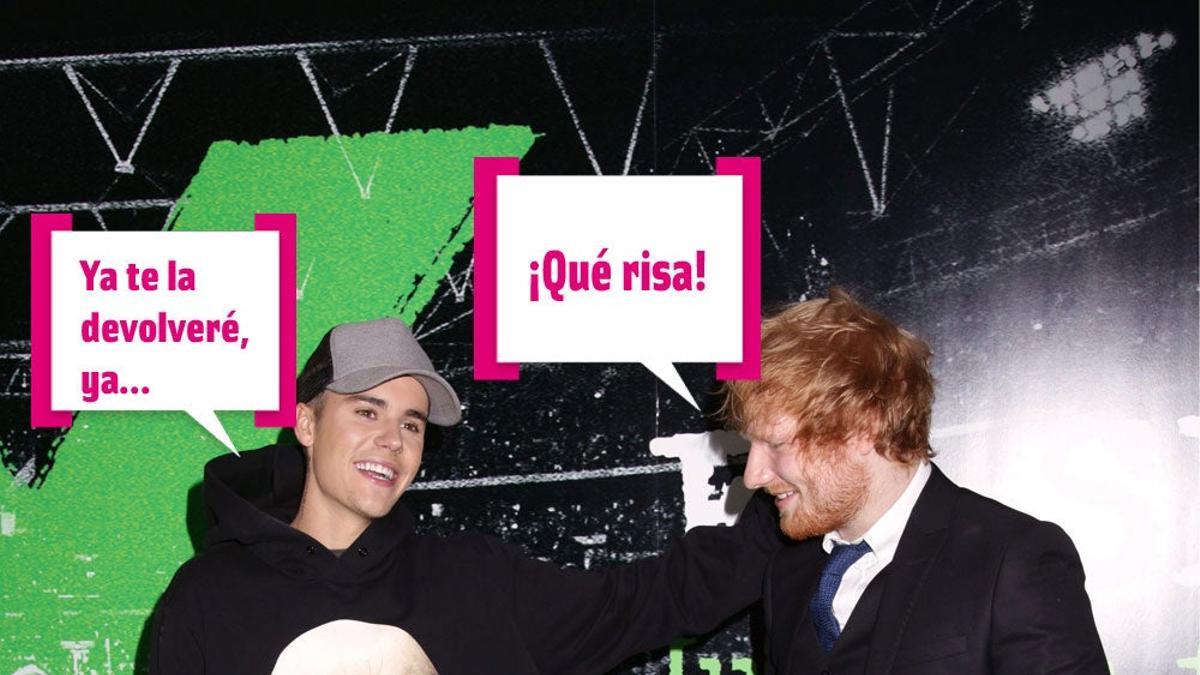 Ed Sheeran y Justin Bieber tienen más que palabras