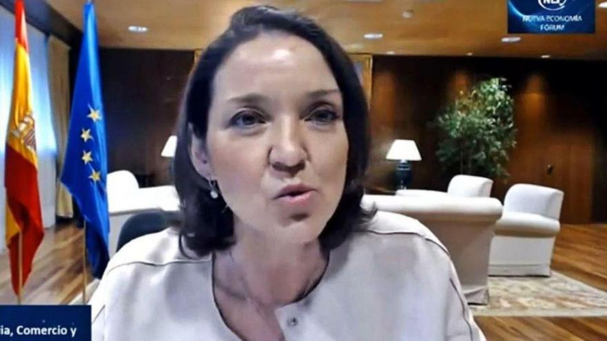 Maroto, ayer, durante la conferencia 'online' de Nueva Economía Fórum.