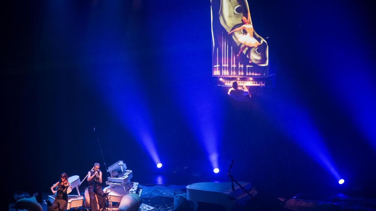 Un moment de l&#039;espectacle d&#039;aquest vespre al Kursaal