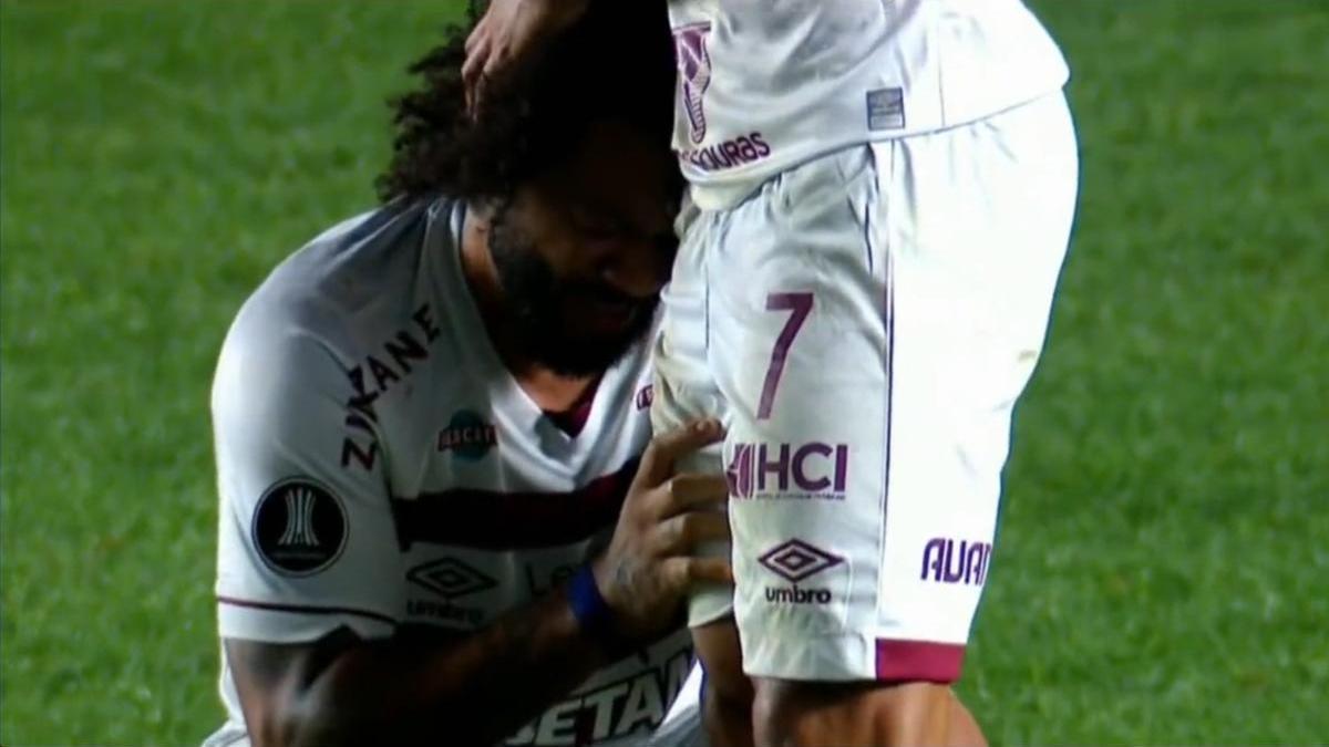 Las lágrimas de Marcelo tras lesionar de gravedad a un rival