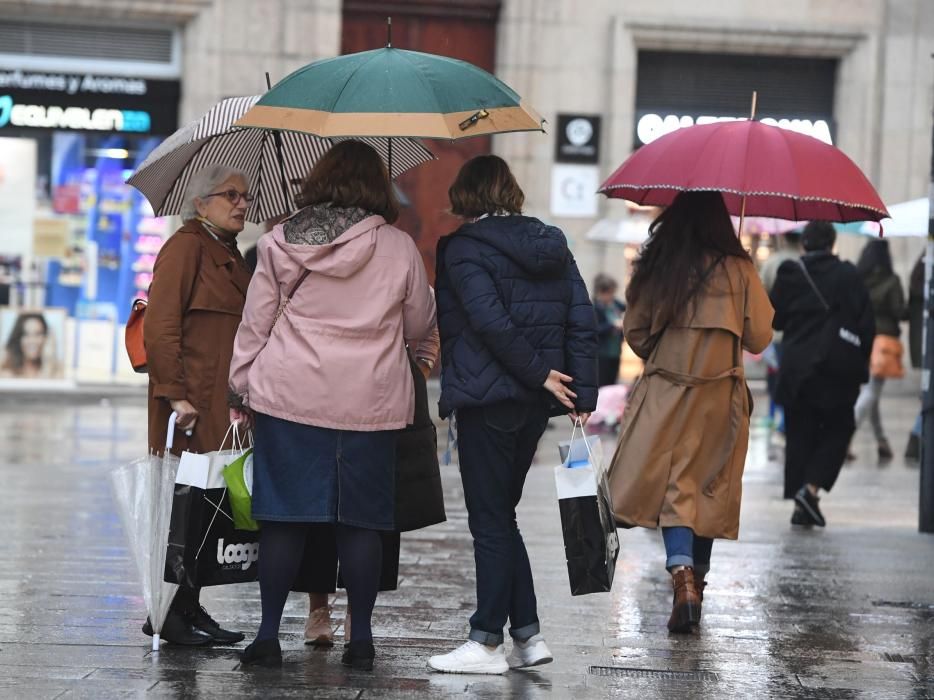 MeteoGalicia avisa de precipitaciones por encima de los 40 litros por metro cuadrado la primera mitad del día.