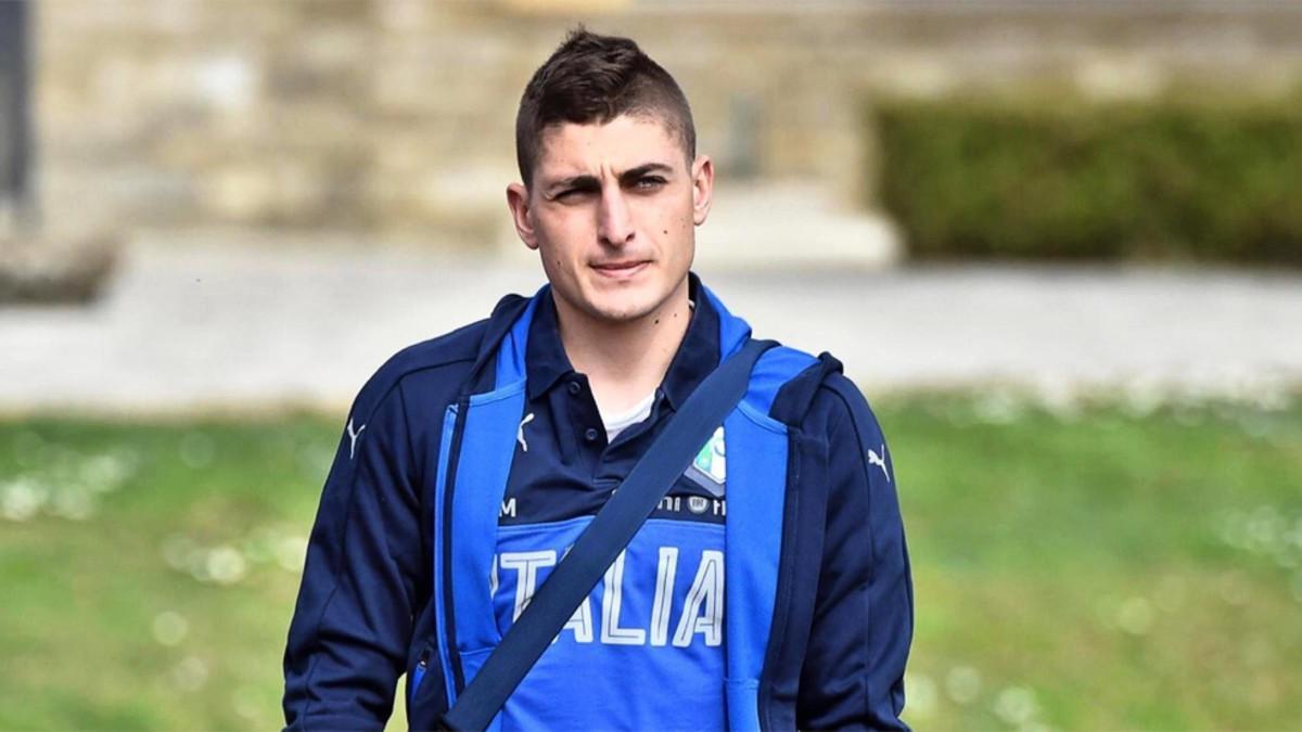 El italiano del PSG Marco Verratti tiene contrato hasta 2021