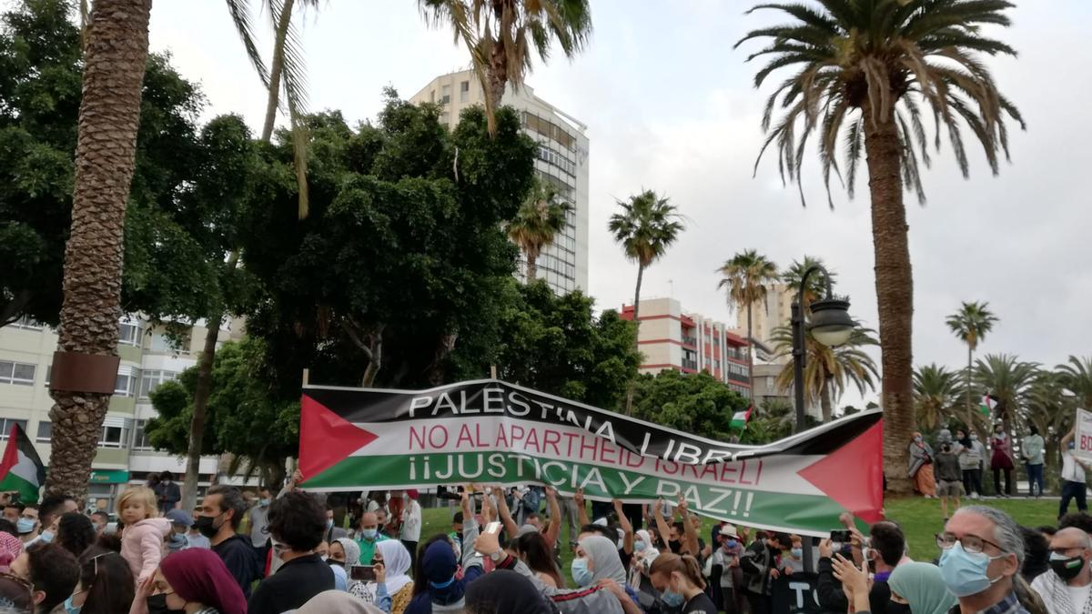 Concentración contra la violencia en Gaza en Las Palmas de Gran Canaria (15/05/21)