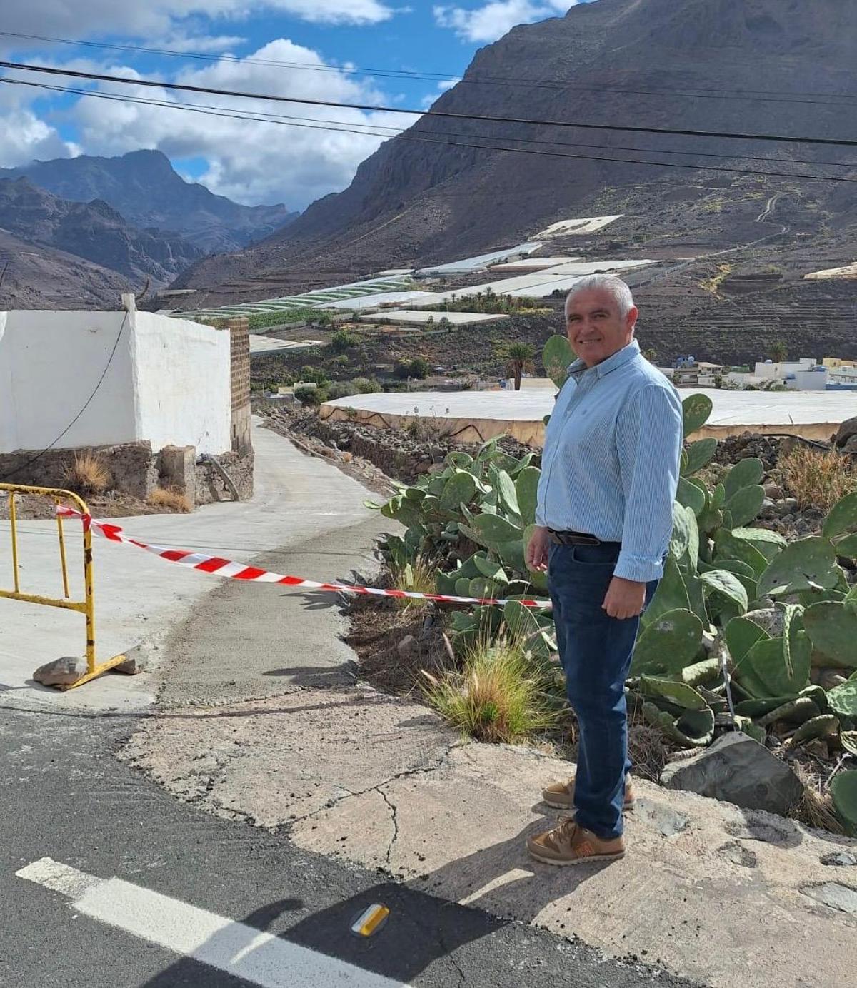 Obras en los caminos rurales de La Aldea.