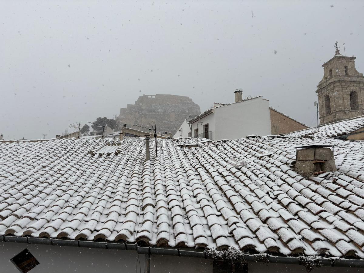 Las imágenes de Morella cubierta de nieve en Navidad