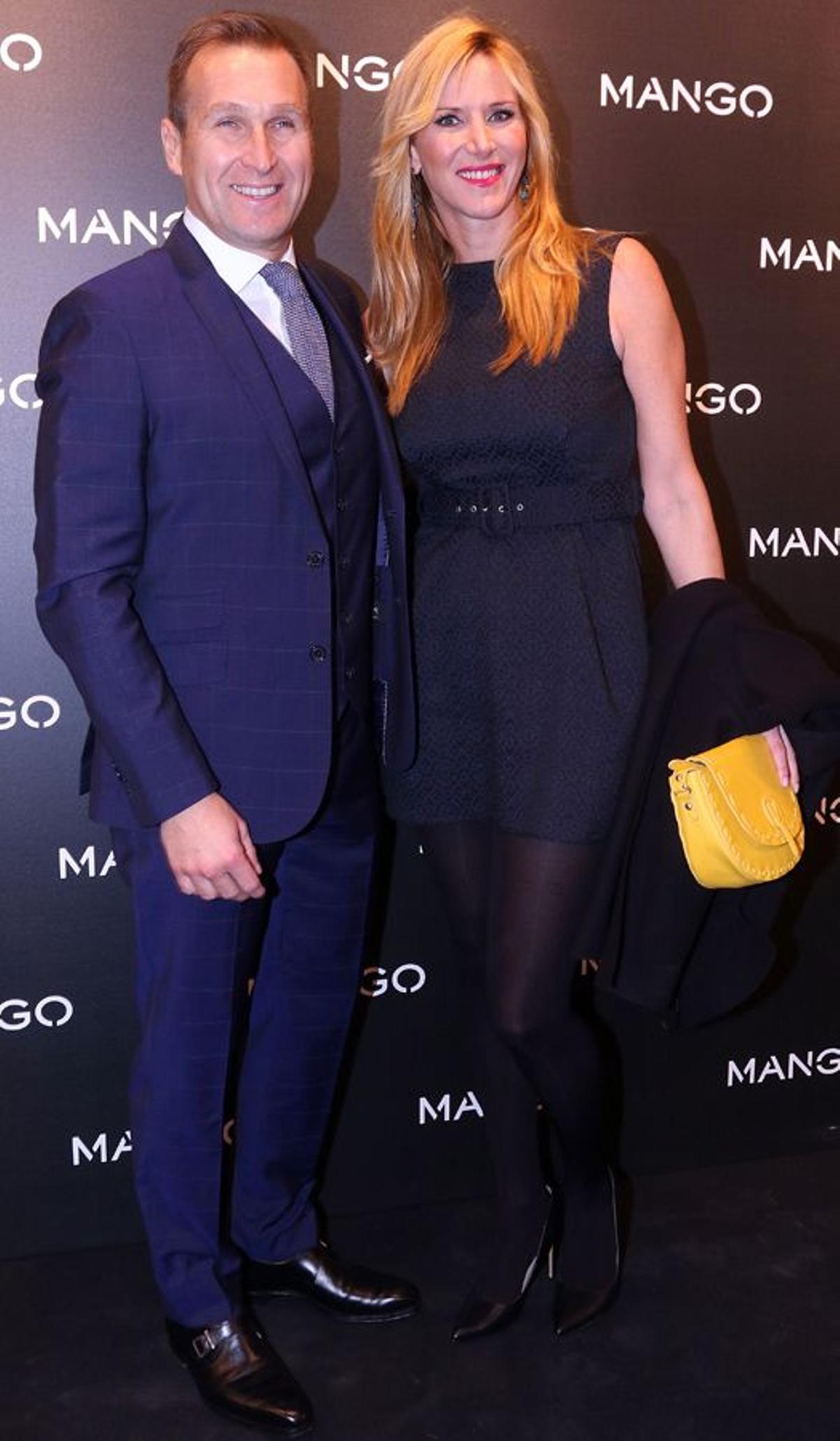 Alejandra Prat y Juan Manuel Alcaraz en la fiesta de Mango en Barcelona