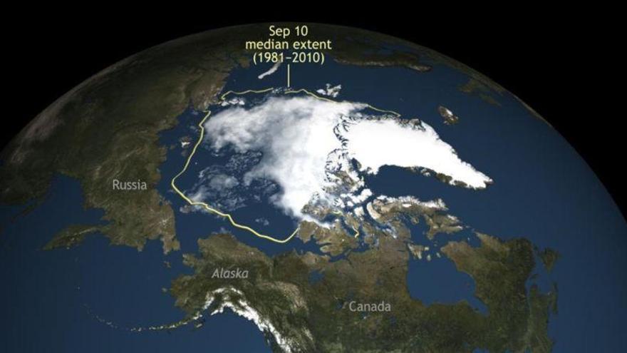 El derretimiento del Ártico alcanza la segunda peor marca de las últimas décadas