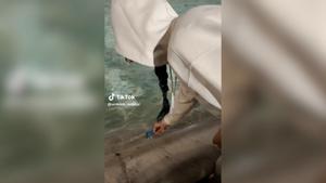 Katy Perry se hace viral en Roma al sumergir su tarjeta de crédito en la Fontana di Trevi