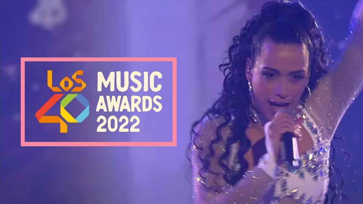 Chanel en Los40 Music Awards 2022.