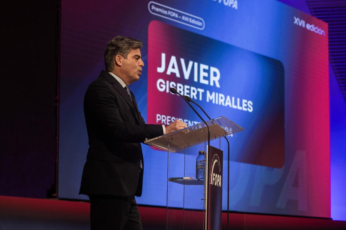 El presidente de FOPA, Javier Gisbert.
