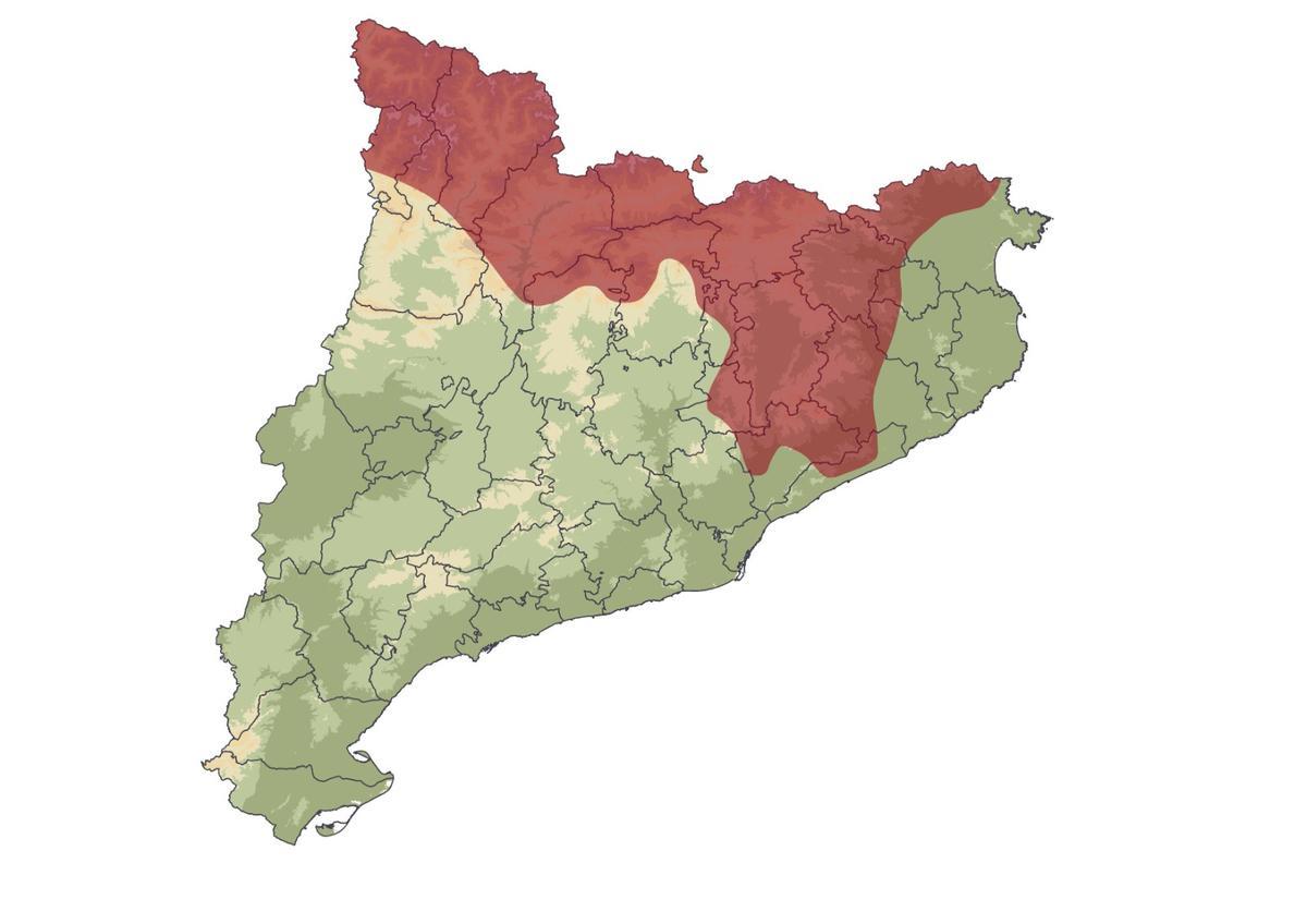 Distribución de la víbora áspid ('Vipera aspis').