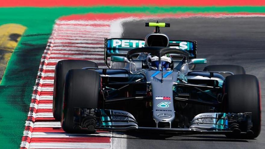 Bottas, el más rápido de la primera jornada en Montmeló