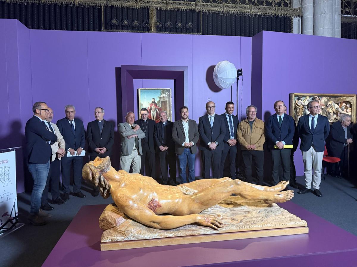 Autoridades en la clausura la exposición de Las Edades del Hombre.