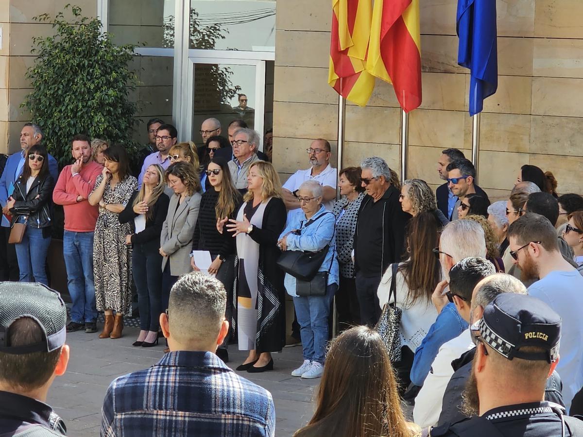 Un momento del acto de recuerdo de Josep Pineda y de solidaridad con su familia