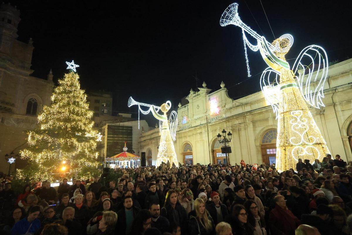 Encendido de las luces de Navidad en Castelló