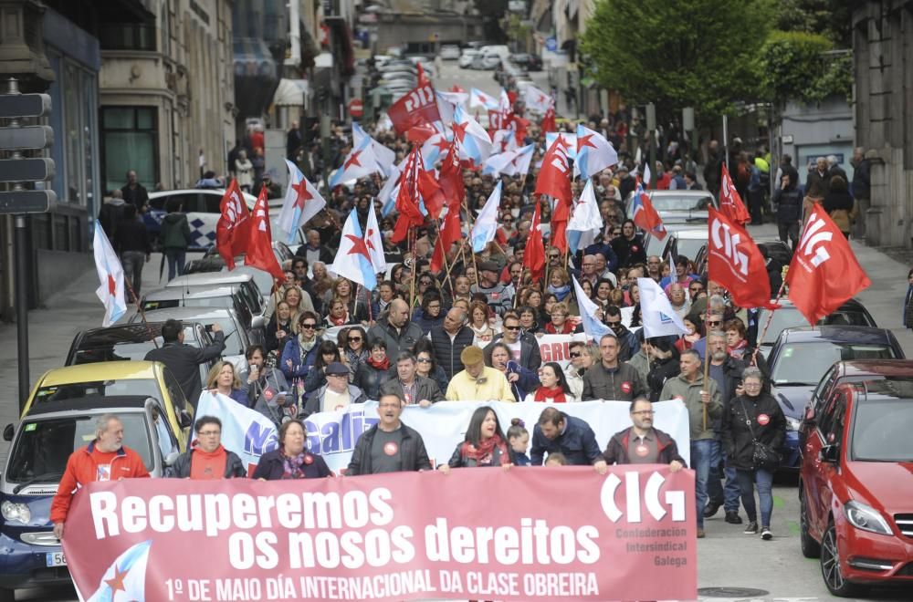 Manifestación de la CIG en A Coruña.