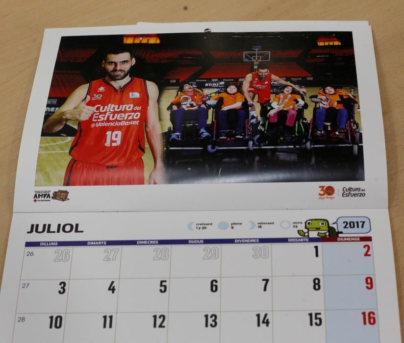 Calendario Solidario 2017 del Valencia Basket