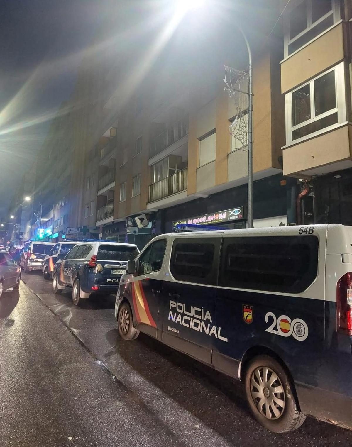 Operación policial en el Ensanche contra el tráfico de estupefacientes