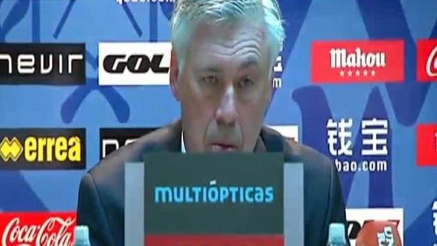 Ancelotti: “Le he dicho al árbitro que me parece increíble que no haya pitado penalti”