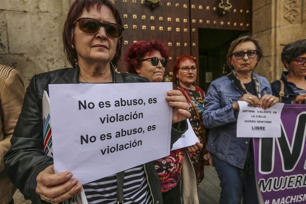 Protestas sentencia manada en Torrevieja y Orihuel