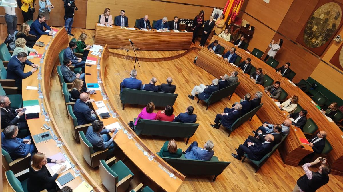 Una imagen del pleno de la Diputación de Valencia celebrado esta mañana