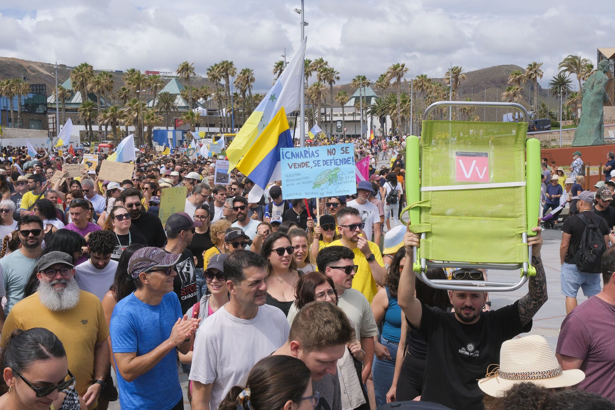 Manifestación Canarias tiene un límite 18M en Las Palmas de Gran Canaria