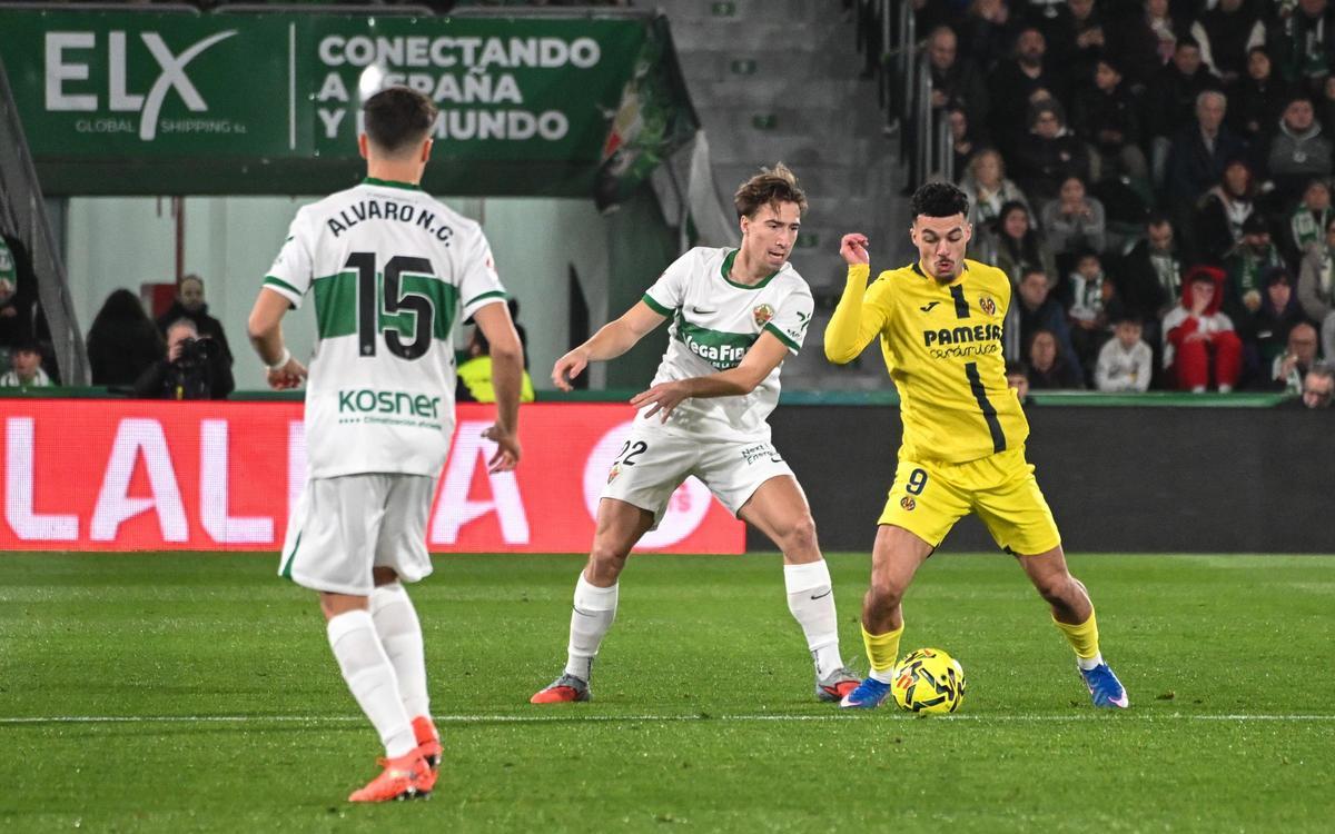 Las mejores imágenes del Elche CF - Villarreal CF (1-3)