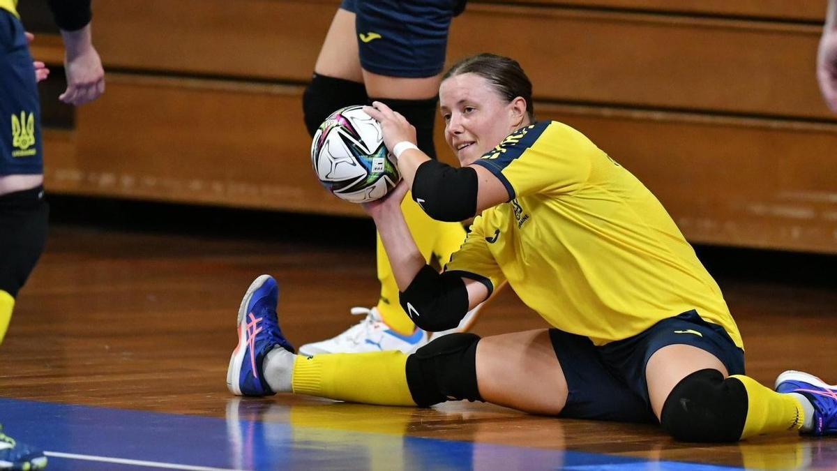 Natali, con la selección de Ucrania.