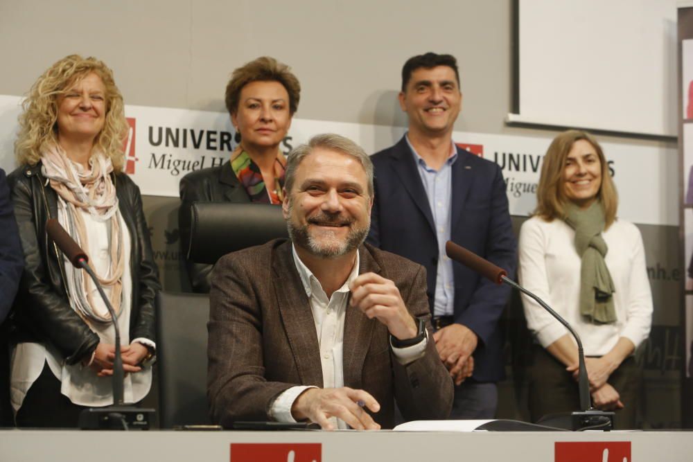 Primer acto del nuevo rector de la UMH