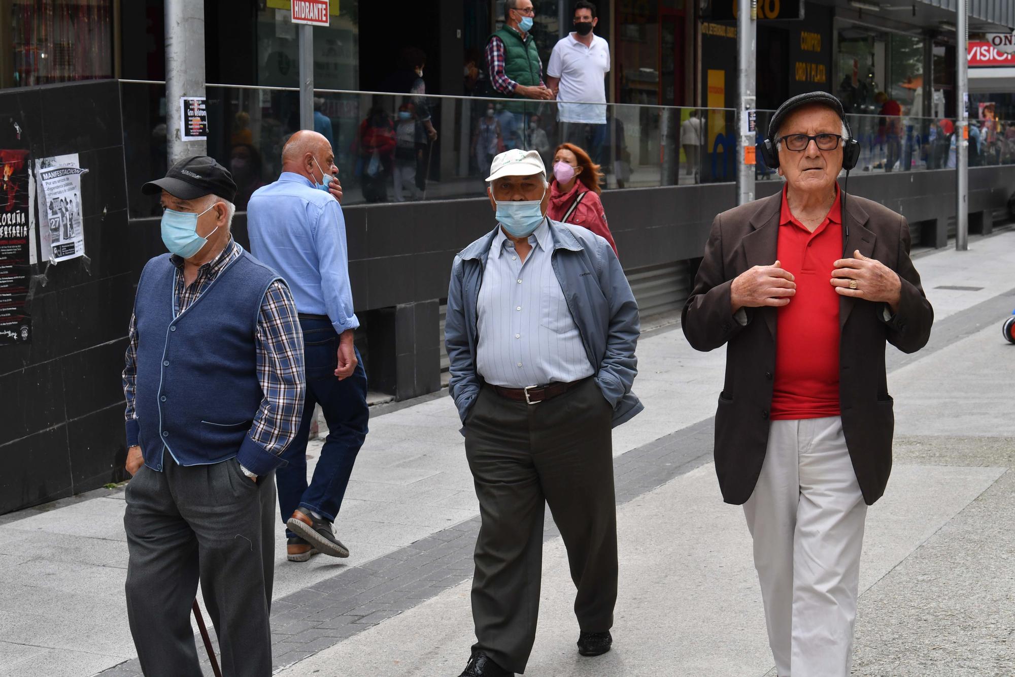 Los coruñeses eligen mascarilla