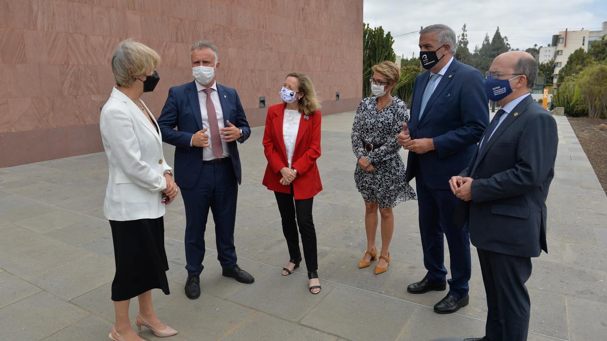 La ministra Nadia Calviño visita el Parque Científico Tecnológico de la ULPGC