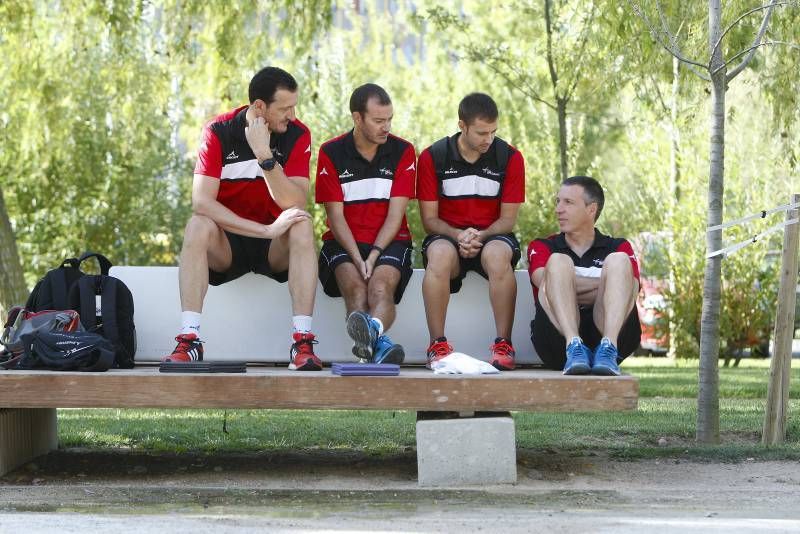 Fotogalería del primer entrenamiento del CAI Zaragoza