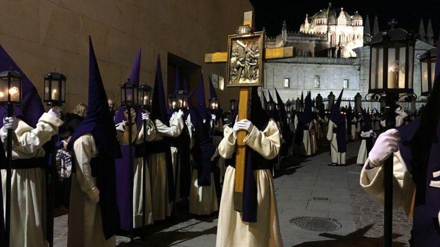 Una de las estaciones del Vía Crucis