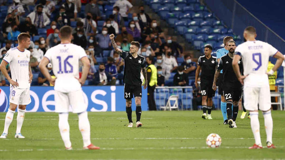 El Real Madrid se vio sorprendido por un increíble Sheriff, quienes los sobrepasan en la tabla del Grupo D