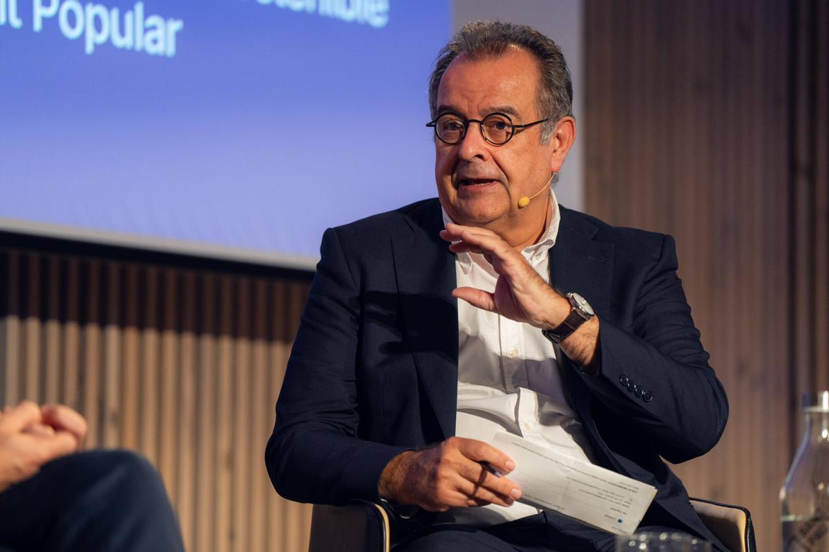 Barcelona, 17/10/2025. Economía. El vicesecretario de Economía y Desarrollo Sostenible del Partido Popular, Albert Nadal, durante un afterwork en la Sala Pau Gil del Recinte Modernista de Sant Pau. Foto de Zowy Voeten
